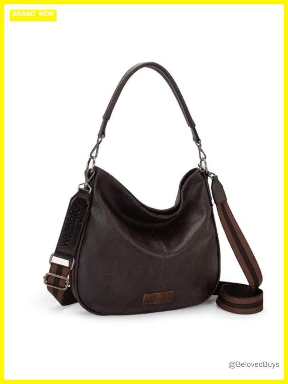 Wrangler Hobo Bag Vegan Leather Crossbody Shoulder Handbag